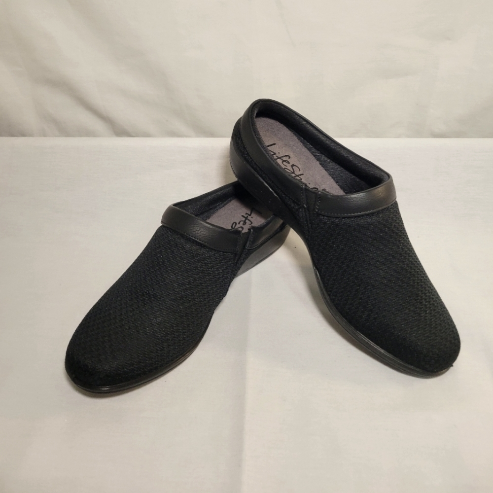 LifeStride Black Fabric Mule Size 5